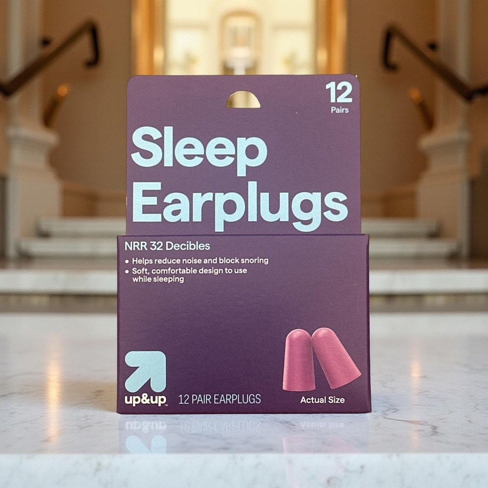Up & Up Sleep Ear Plugs (6 PK) 12 Pairs Per Pack Decibels Soft, Comfortable !!